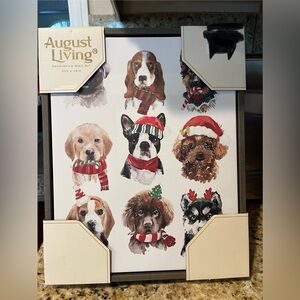 August Living Dog Christmas Wall Art